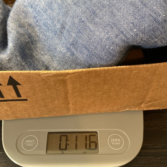 J. Jill love linen pull on pants L chambray elastic high rise Lagenlook beachy - Picture 9 of 10